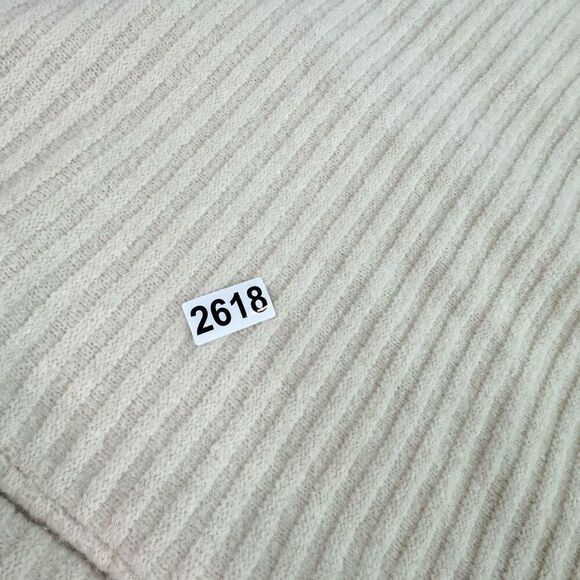 Theory Sweater Cardigan Womens Large Cream Ivory Paramour Merino Wool Yak Blend - Picture 10 of 10